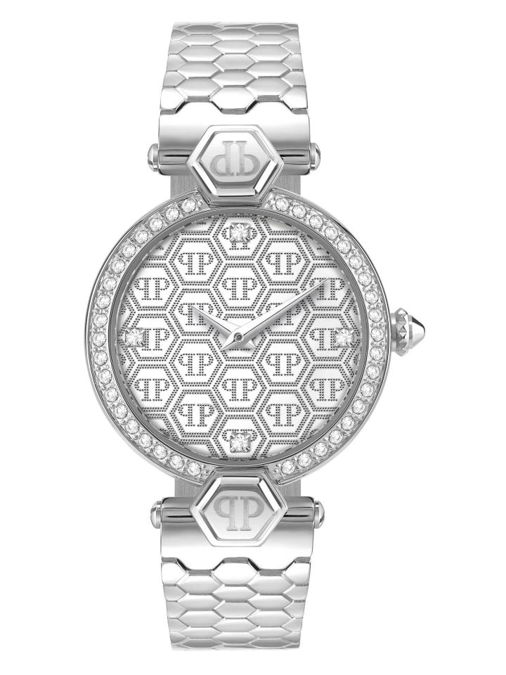 

Philipp Plein Аналоговые женские часы серебристого цвета