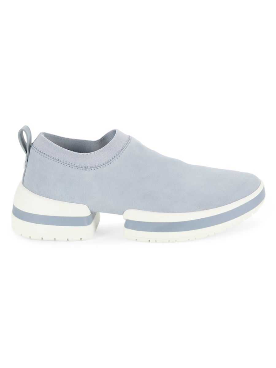 Замшевые кеды-слипоны Stuart Weitzman, цвет Dovetail