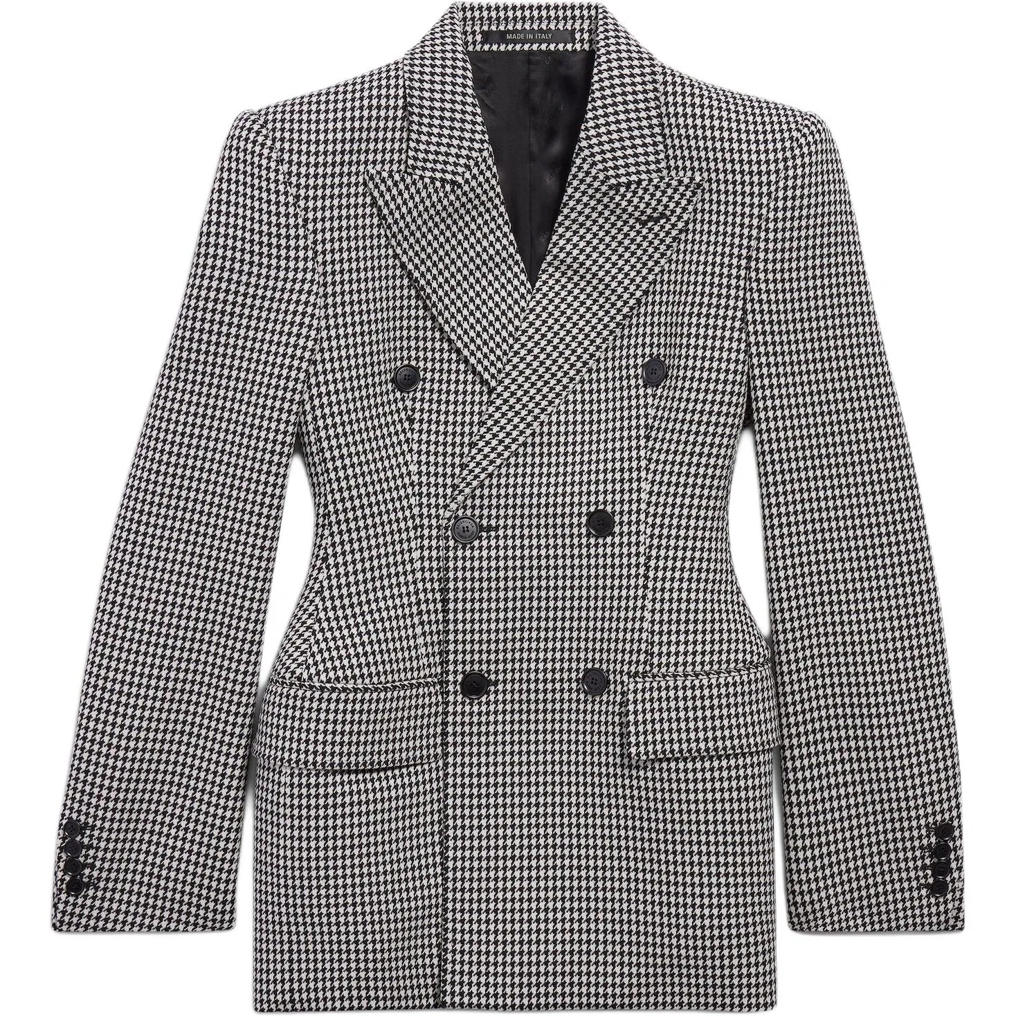 Пальто двубортное Balenciaga Black White