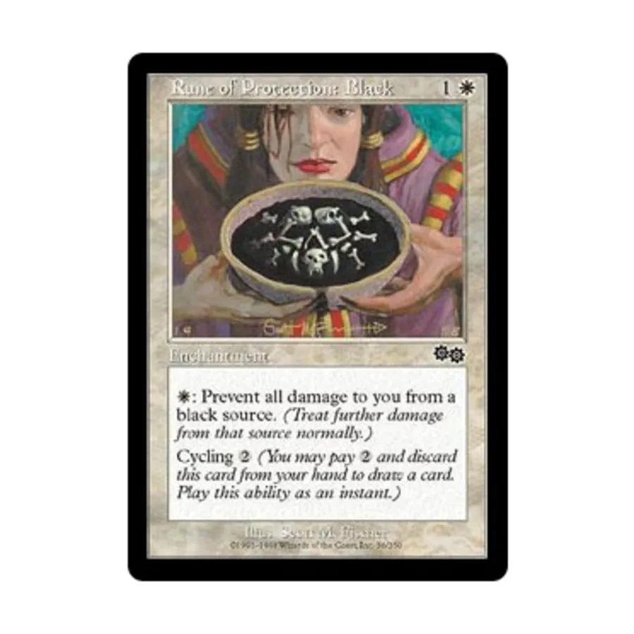 

CCG Руна защиты: черная (С), MTG - Urza's Saga