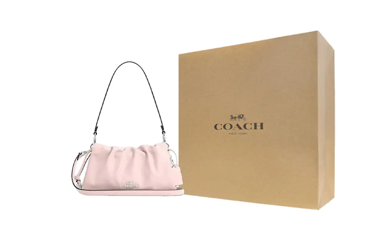 

COACH Кожаная сумка через плечо Faye среднего размера женская розовая