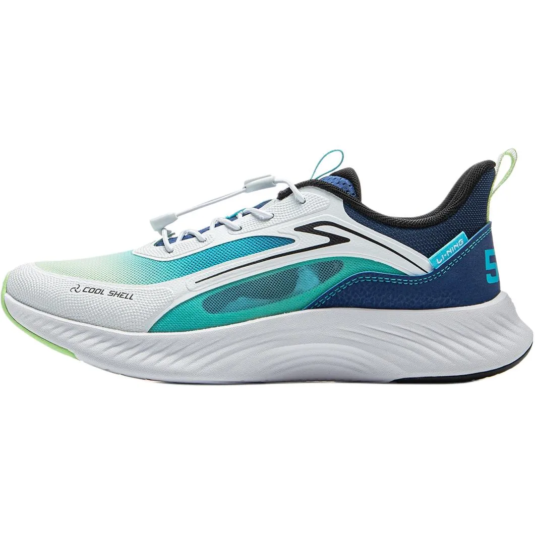 YOUNG Li-Ning YOUNG спортивная коллекция удобные амортизирующие дышащие низкие кроссовки для детей бело-синие