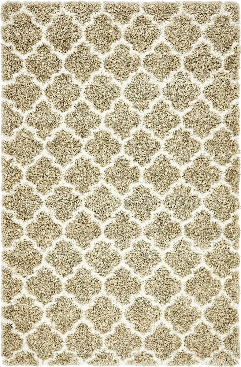 

Myflair Furniture & Accessories Ковер с глубоким ворсом "Temara Shag" Myflair Möbel & Accessoires 152х244 см, коричневый/слоновая кость/серый