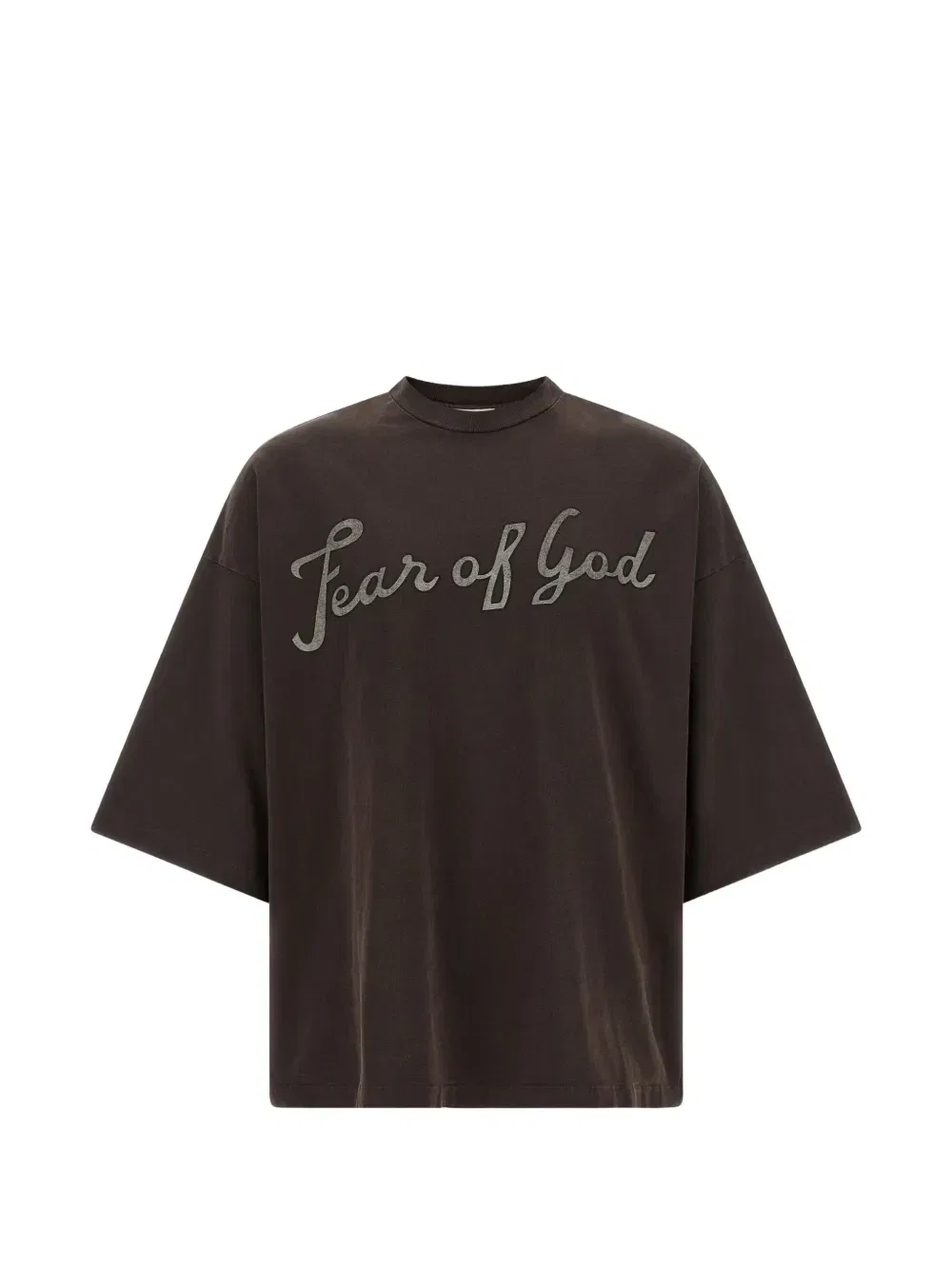 Футболка из хлопка с логотипом 43 Fear Of God, коричневый