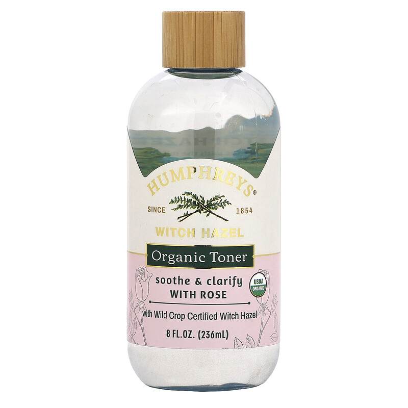 

Humphreys, Witch Hazel, органический тоник с розой, успокаивает и очищает, 236 мл (8 жидк. унц.)