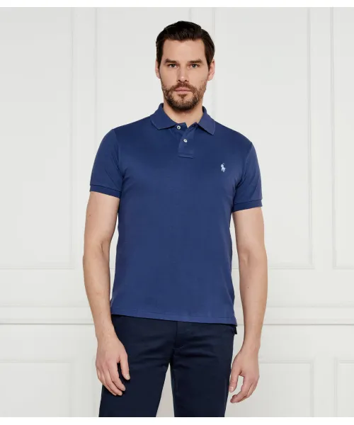 

Футболка поло Slim fit Polo Ralph Lauren, синий
