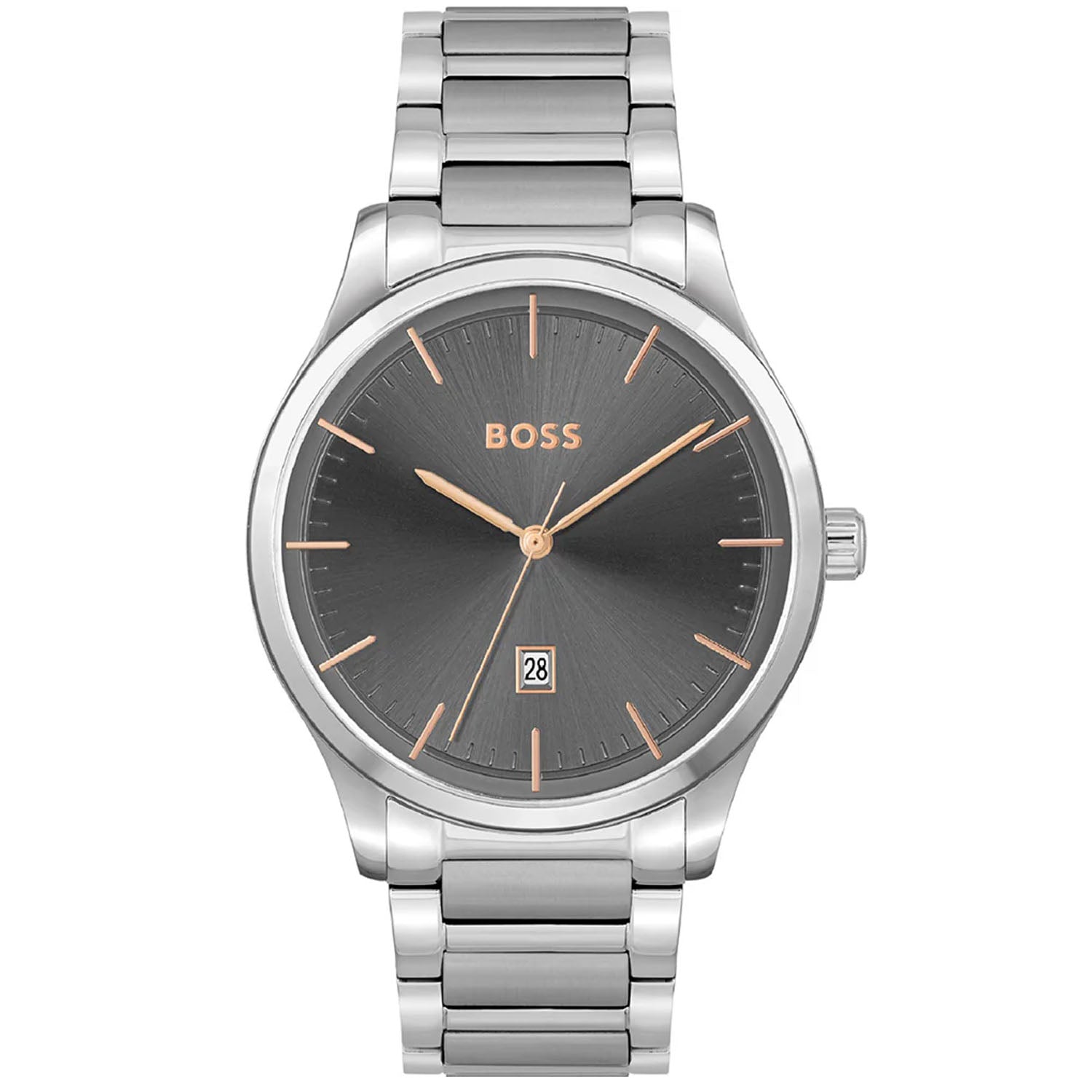

Мужские часы Hugo Boss Reason с серым циферблатом, серый