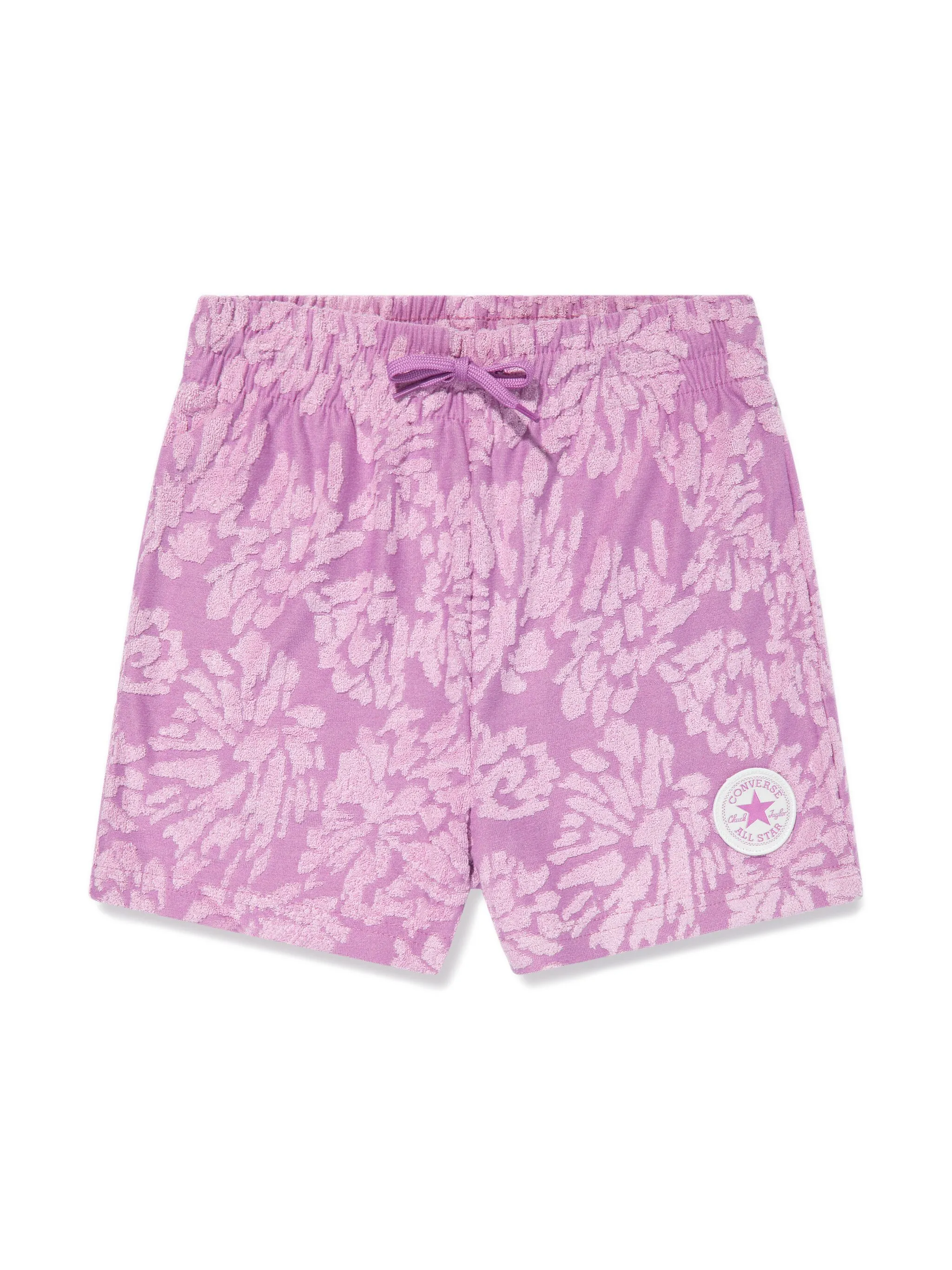 

Шорты с кулиской и цветочным узором Converse Kids, фиолетовый