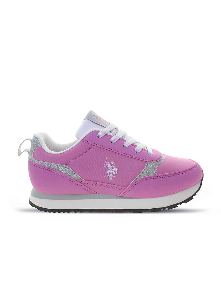 

Кроссовки на шнуровке U.S. Polo Assn., розовый