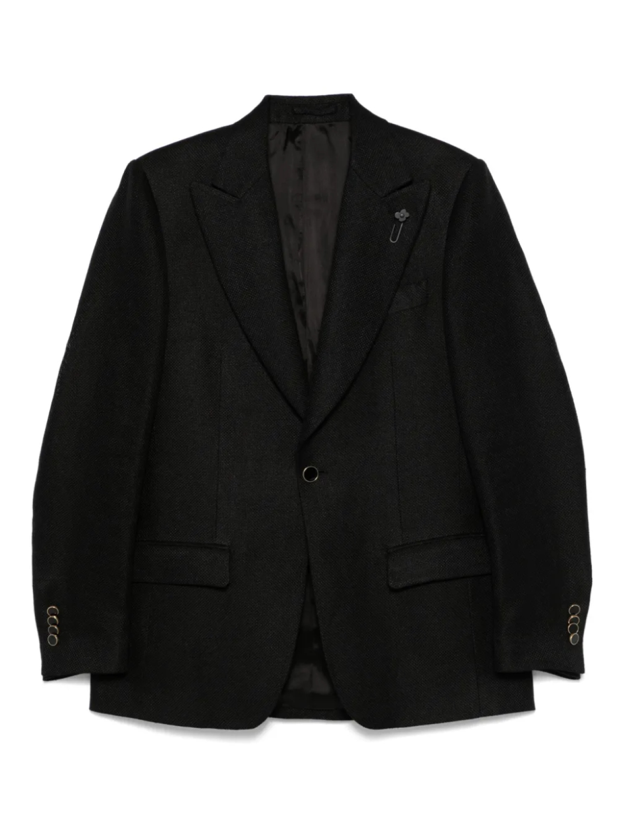

Блейзер с брошью Lardini, черный