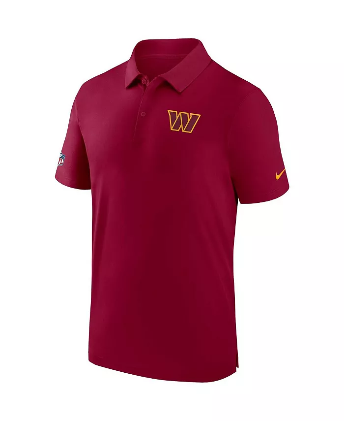 Мужская бордовая поло Dri-FIT Washington Commanders для тренеров Nike — фото 3