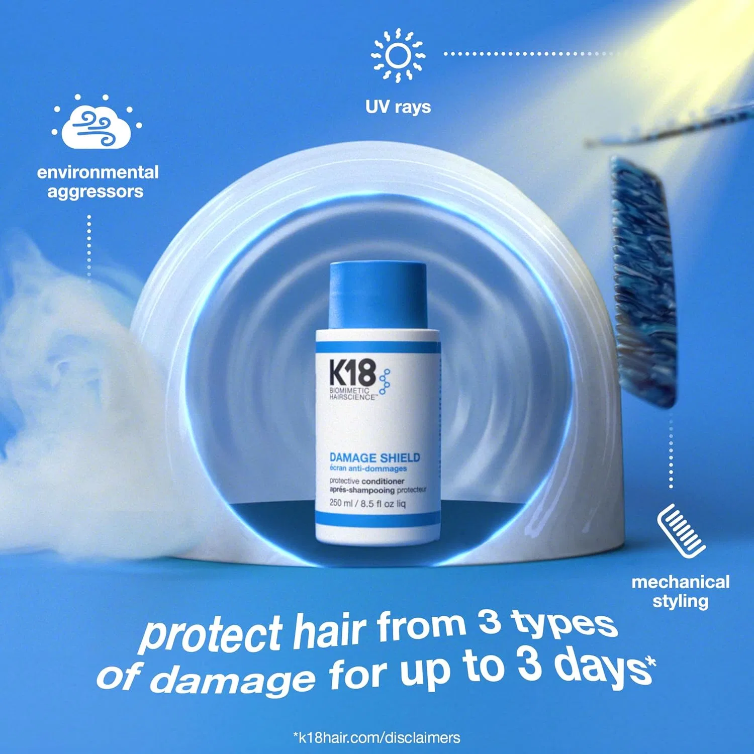Защитный кондиционер Damage Shield Protection Conditioner от K18 — фото 3