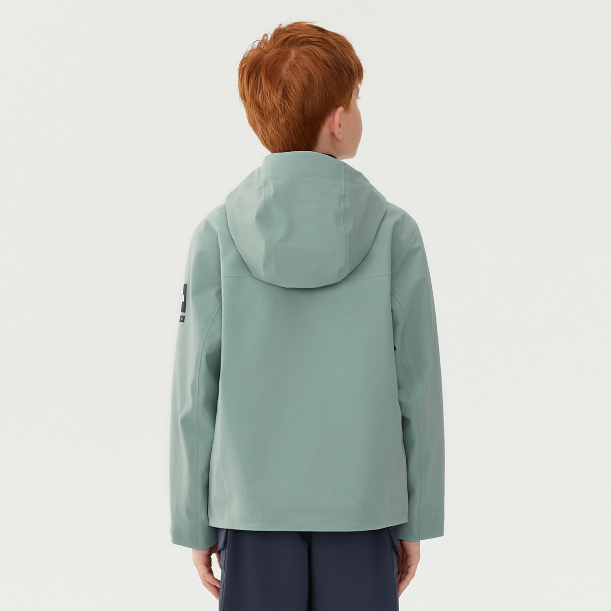 Ветровка PERFORMANCE FPH легкая дышащая свободного покроя с капюшоном детская FILA KIDS, зеленый — фото 3