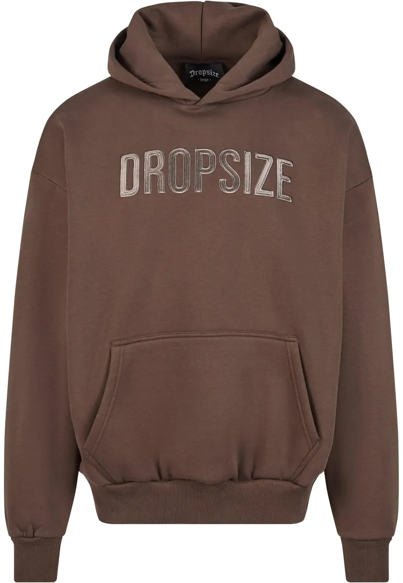 

Толстовка с капюшоном Dropsize " Dropsize Men's Heavy Oversize Flat Front Embo Hoodie", коричневый