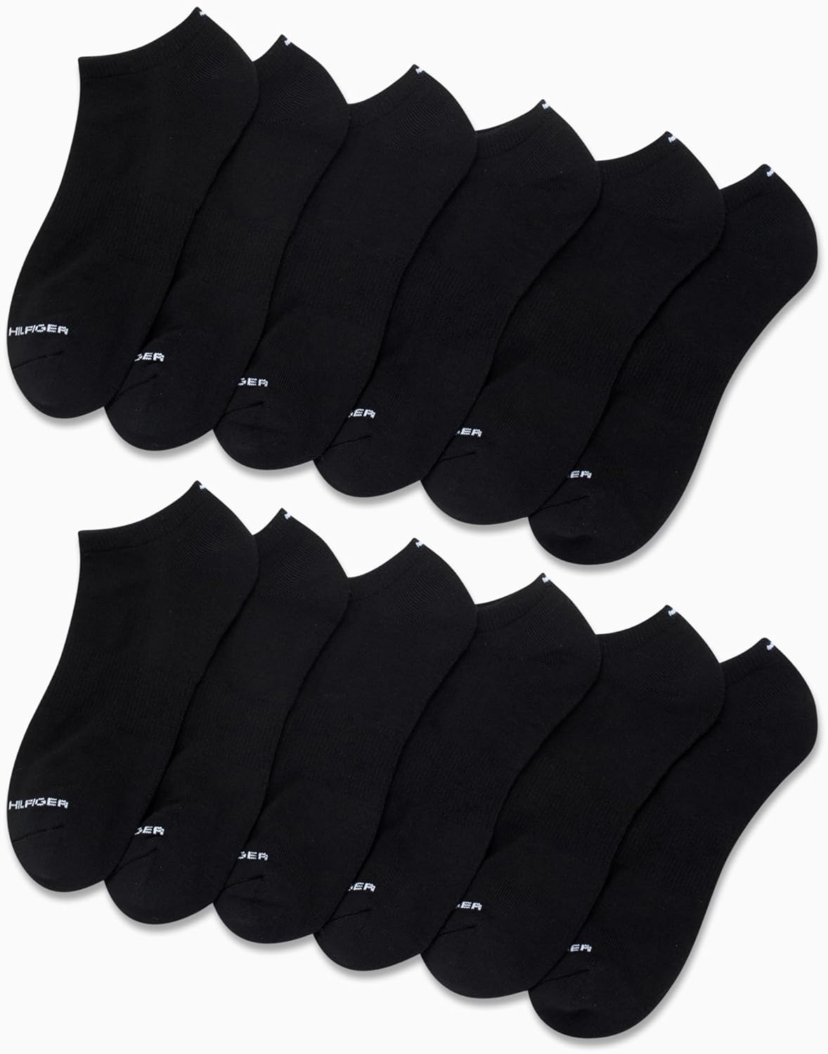 Мужские спортивные носки Tommy Hilfiger - носки Cushion, непромокаемые (12 шт.), Black Classic — фото 3