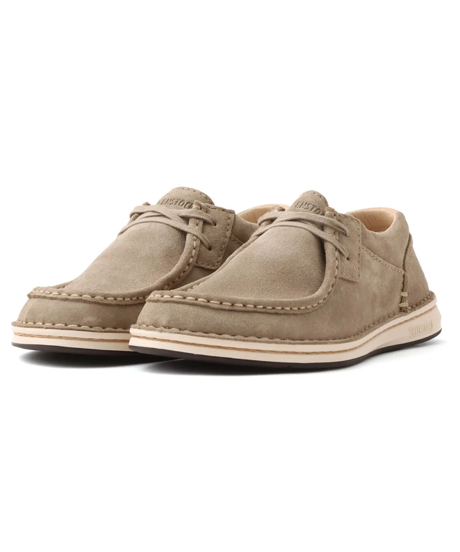 Мужские мокасины из замши Birkenstock Pasadena бежевые — фото 2