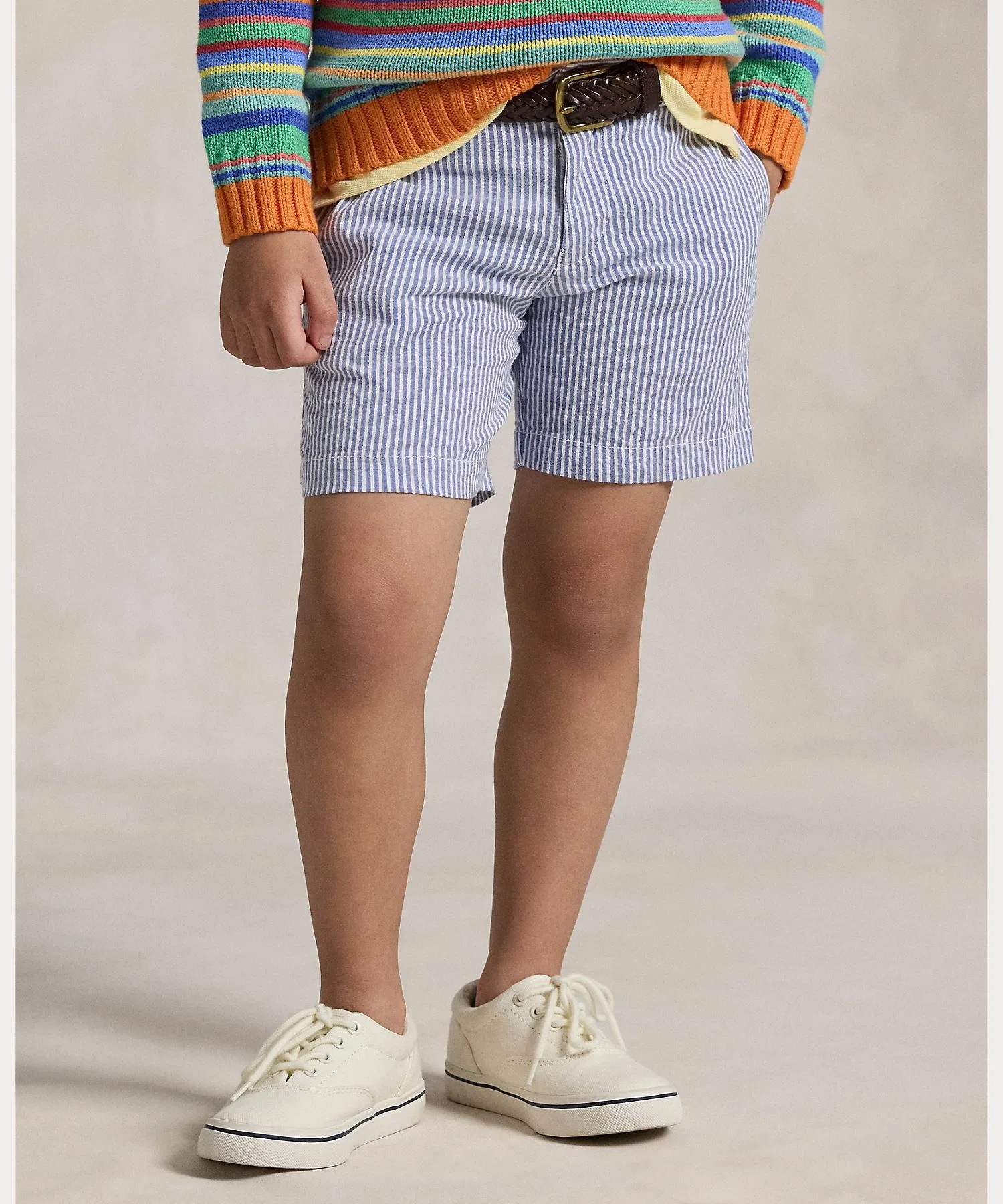 Детские шорты Polo Ralph Lauren Stretch Cotton Seersucker — фото 4