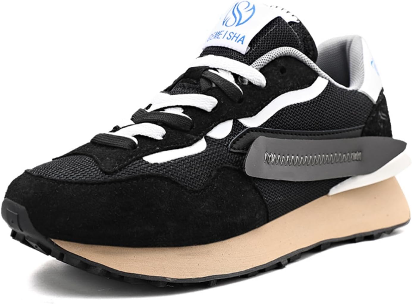 

Мужские ретро-кроссовки на платформе, классические шнурованные кеды для повседневной носки, тенниса, бега и прогулок - стильные и удобные Aokisx, черный