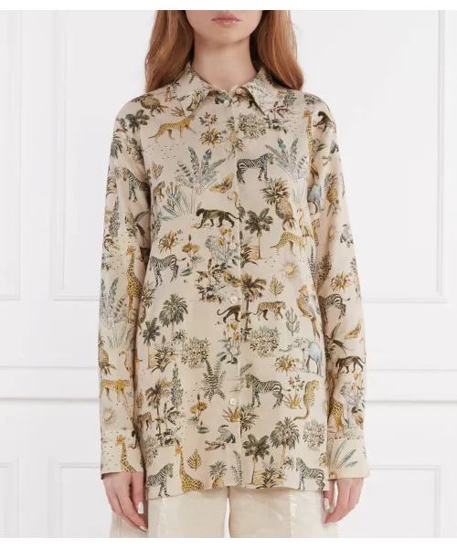 

Льняная рубашка Oversize fit Riani, бежевый