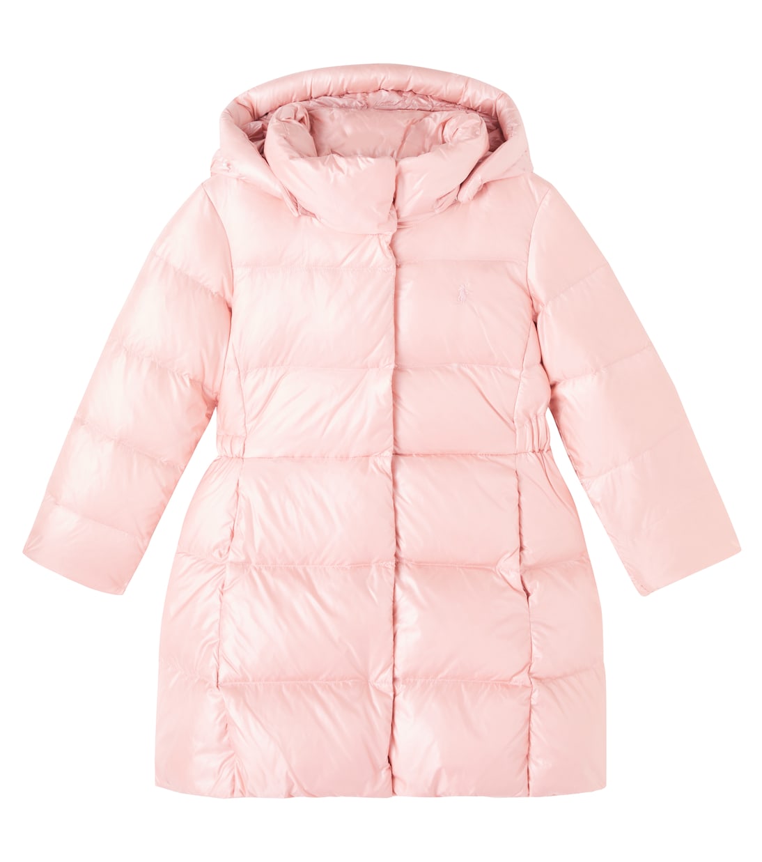 

Стеганое пуховое пальто Polo Ralph Lauren Kids, Hint Of Pink Metallic