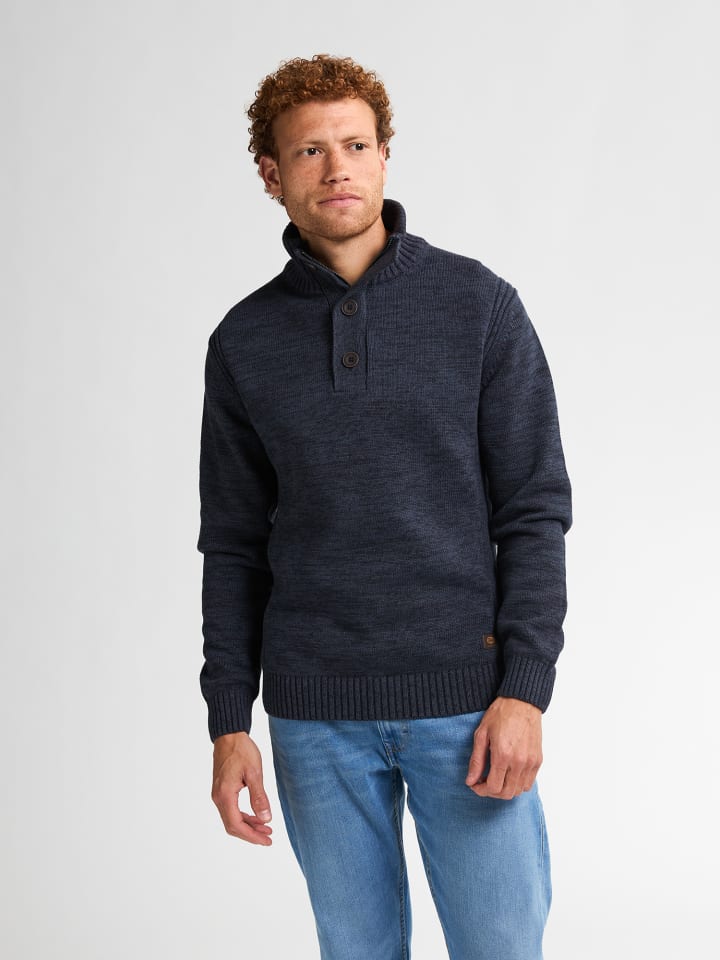 

Пятнистый свитер Логан синего цвета Petrol Industries