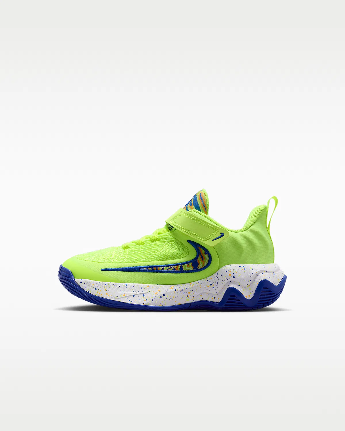 Детские кроссовки Giannis Immortality 4 SE, Volt Ice/Game Royal/Laser Orange/Multi-Color