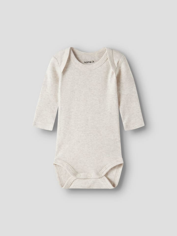 Name it Комплект из 3 боди с длинными рукавами NBMBODY 3P LS FOX в цвете «тень» — фото 2