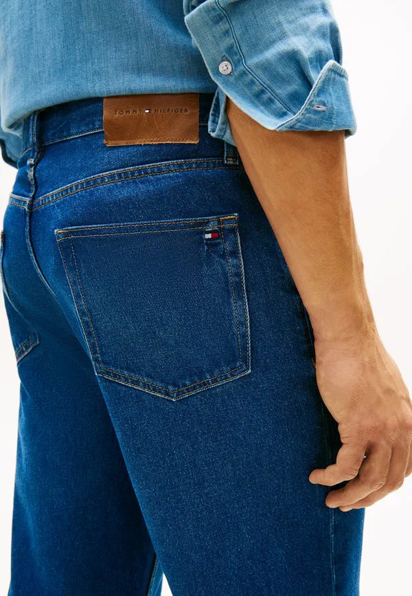 Джинсы прямого кроя с вышивкой флага Tommy Hilfiger, Ike Blue — фото 4