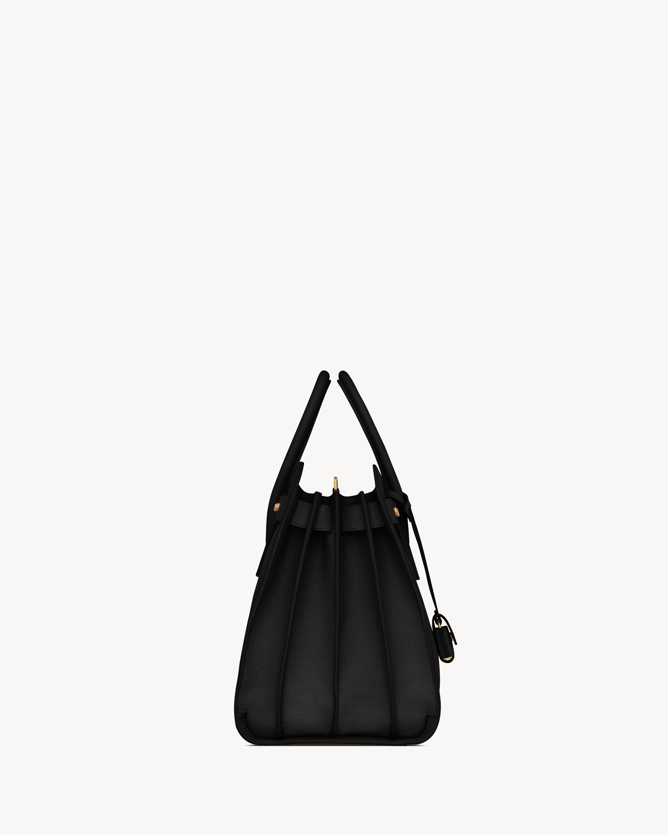 SAC DE JOUR из мягкой зернистой кожи - средний размер SAINT LAURENT, черный — фото 3
