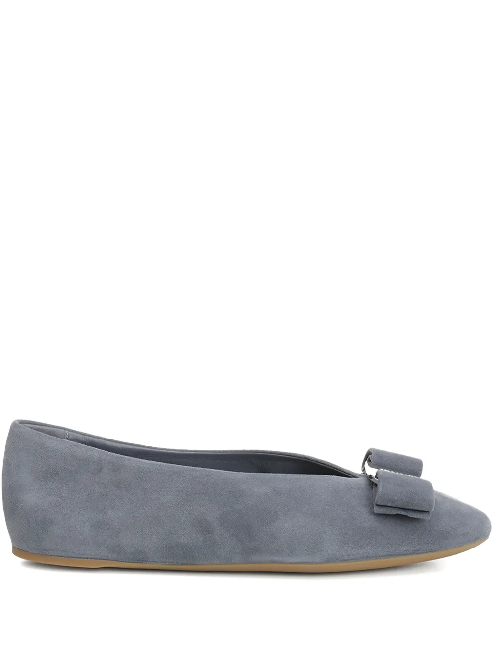 Балетки с бантом Ferragamo, синий