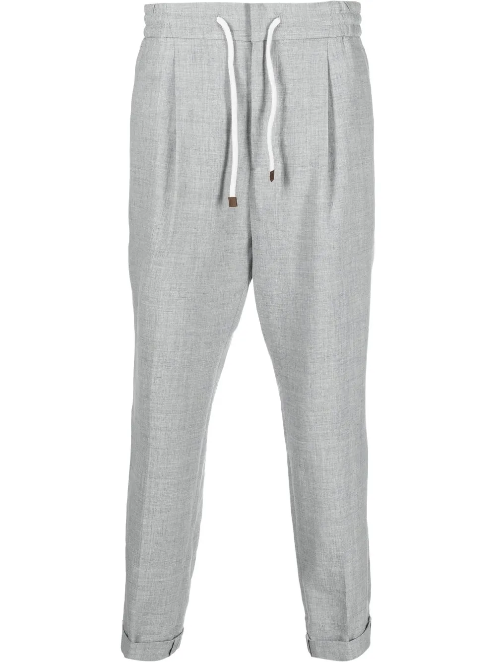 

Брюки с кулиской Brunello Cucinelli, серый