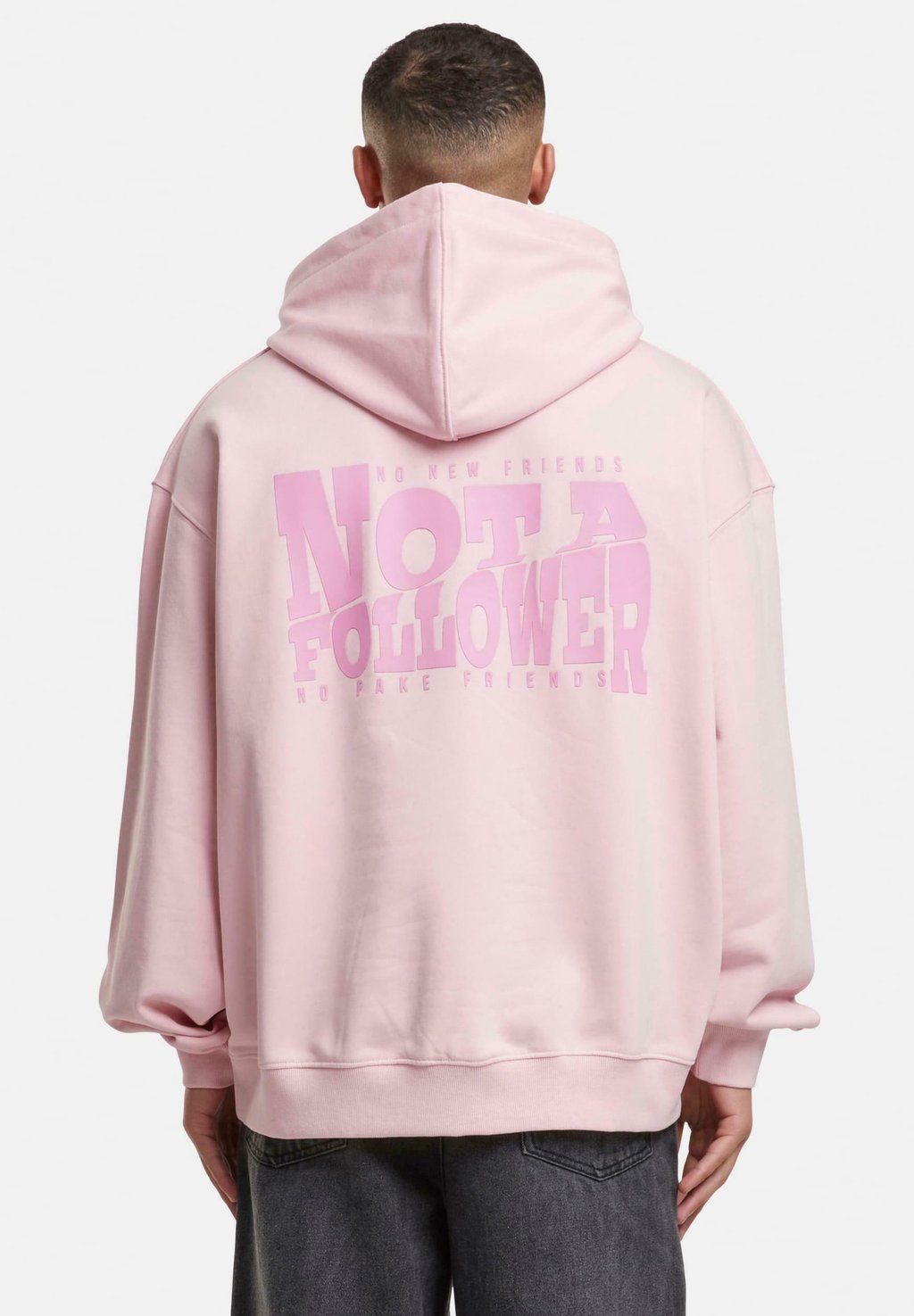 

Толстовка NOT A FOLLOWER - Hoodie DEF, светло-розовый