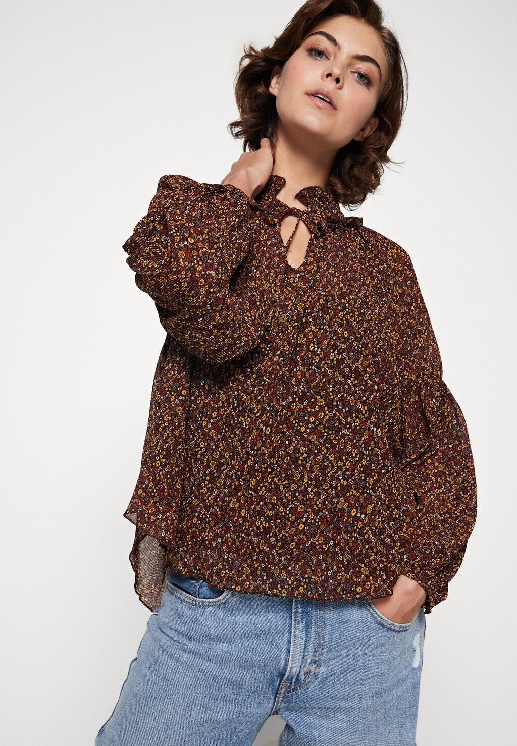 

Блуза NESSA Pepe Jeans, коричневый