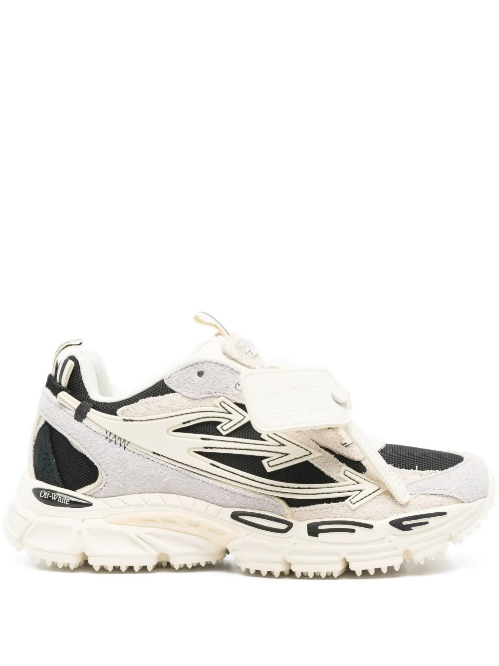 Кроссовки с аппликацией в виде стрелы OFF-WHITE, нейтральный