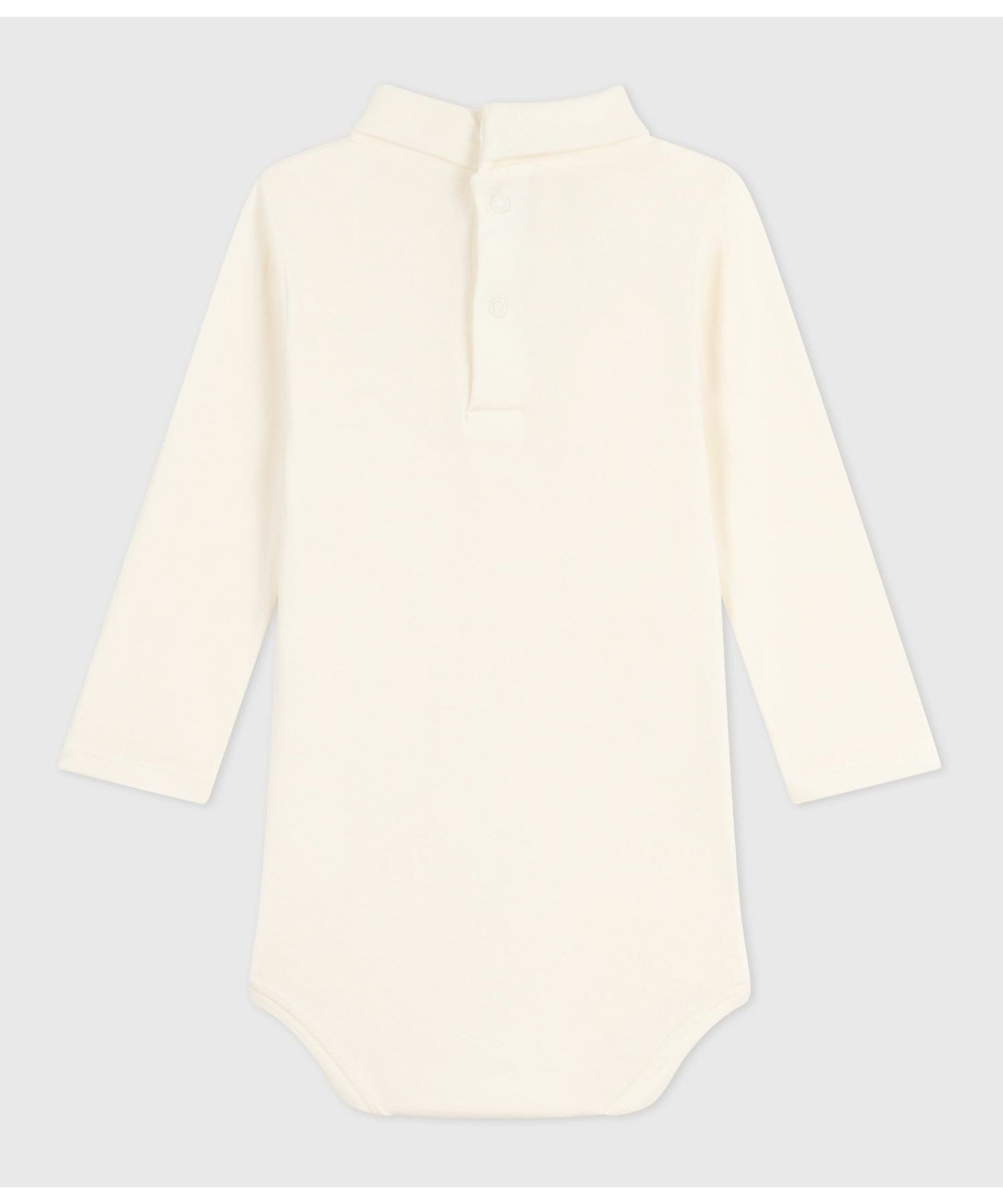 Водолазка с длинными рукавами PETIT BATEAU, Off white — фото 2