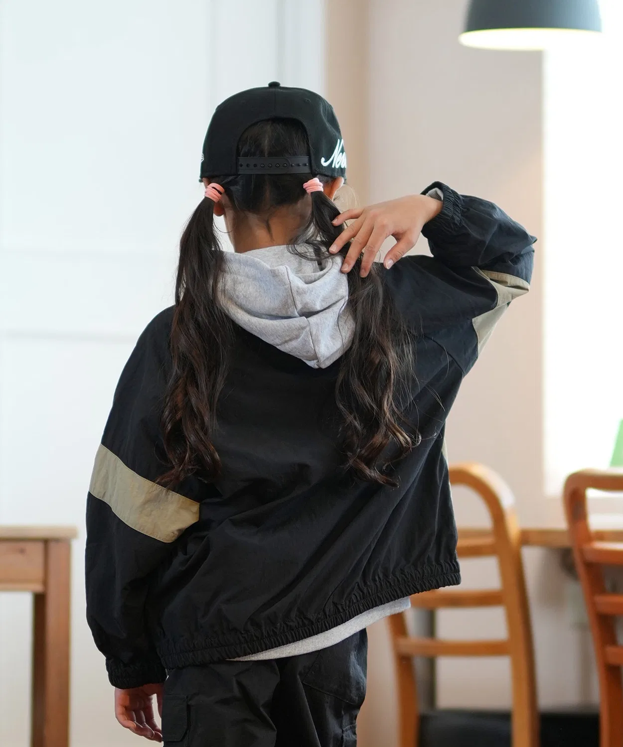 Детская куртка Dickies MS DK с цветовой блокировкой, бежевая — фото 2