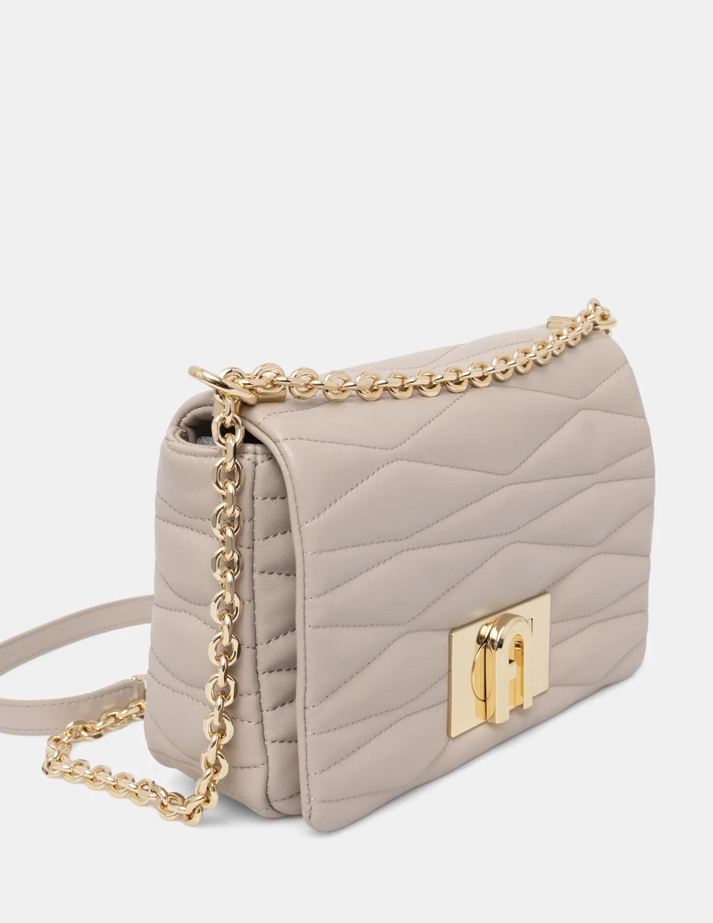 

Кожаная сумочка Furla, бежевый