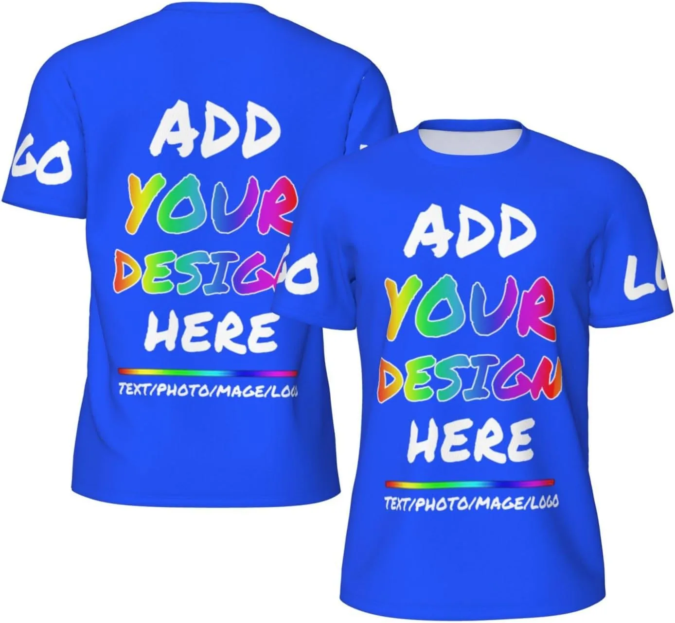 

Футболка Custom с вашим дизайном, Casual