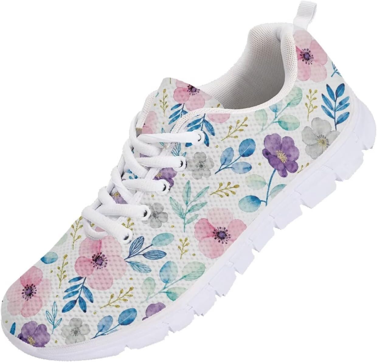 

Кроссовки Funnydude с забавным принтом для мужчин, противоскользящие туристические и спортивные, размер 6.5, Floral