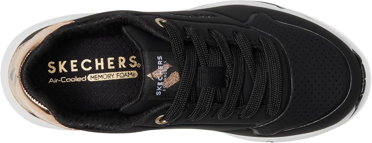 Детские кроссовки Skechers Kids' Uno Gen1 Shimmer Away, черный — фото 3