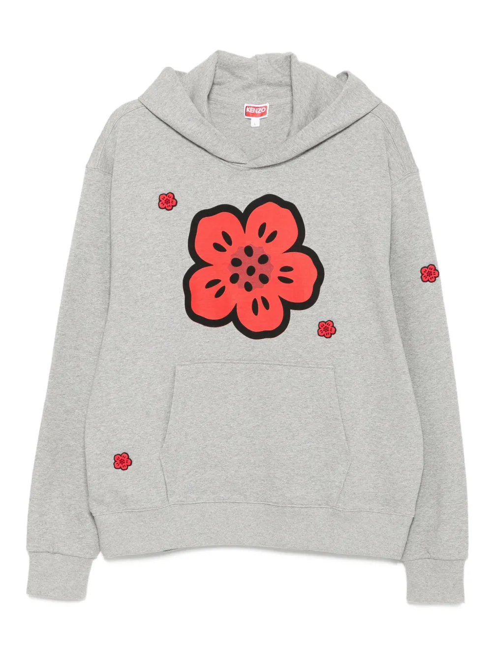 

Худи с принтом Boke Flower KENZO, серый