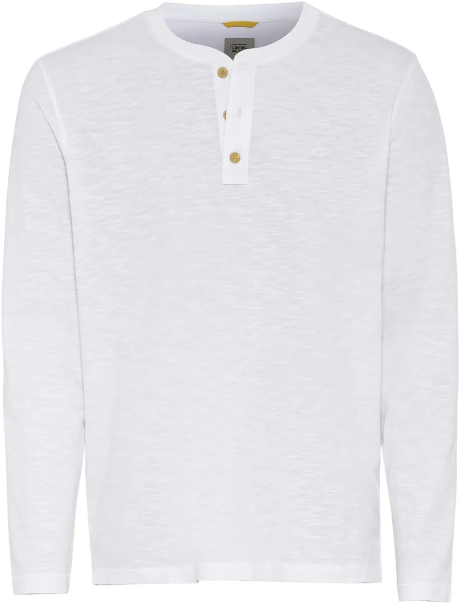 

Рубашка Camel Active Henley с длинными рукавами, белый