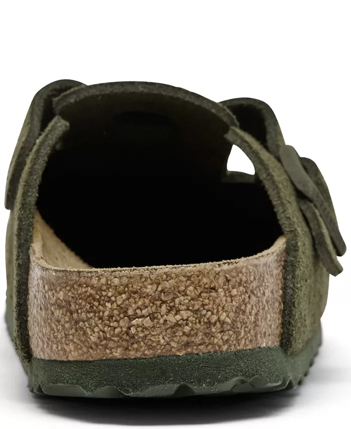 Женские повседневные босоножки из замши и кожи от Finish Line Birkenstock, зеленый — фото 4