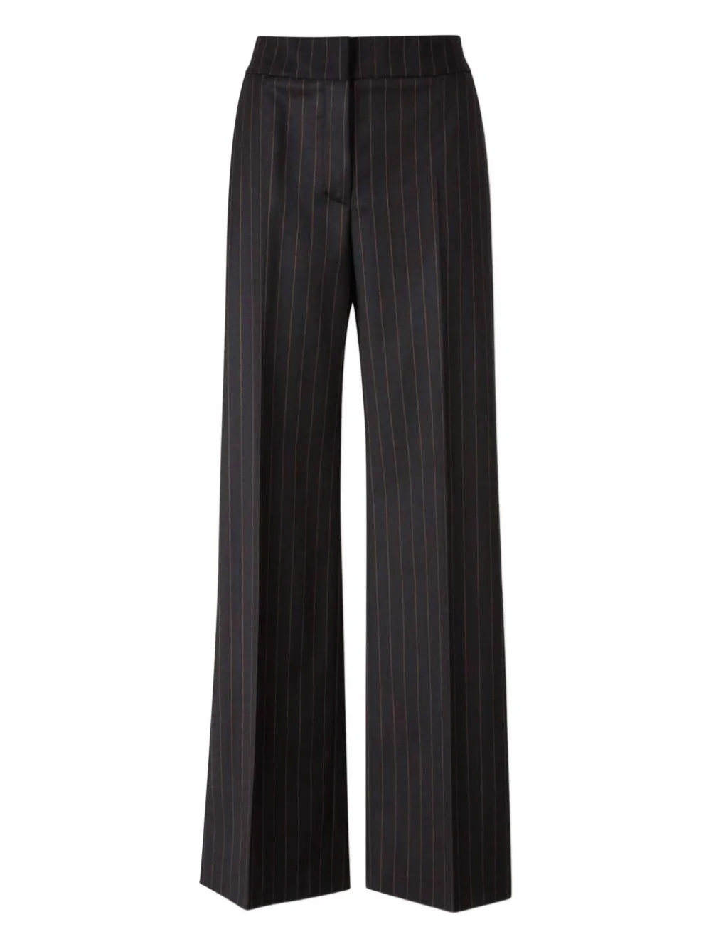 

Клешевые брюки в полоску Peserico, черный