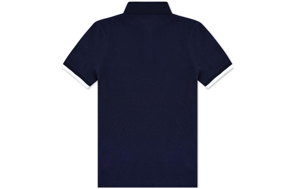 Tommy Hilfiger Мужская поло темно-синего цвета — фото 4
