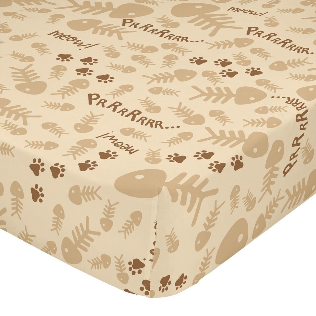 

Простыня HappyFriday Mr Fox Cats Colorful 90 x 200 x 32 см