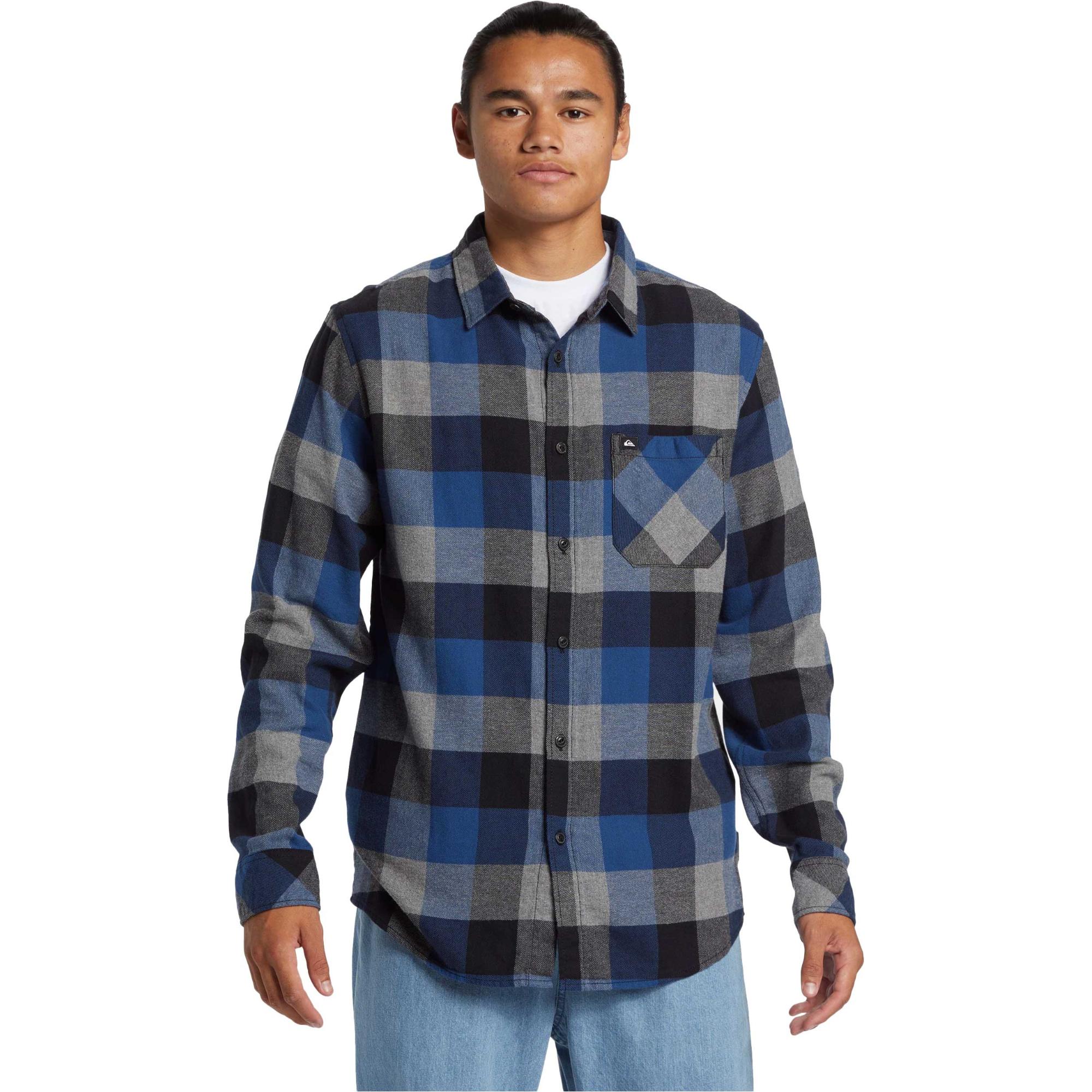 

Мужская фланелевая рубашка с длинными рукавами Motherfly Quiksilver, Estate Blue