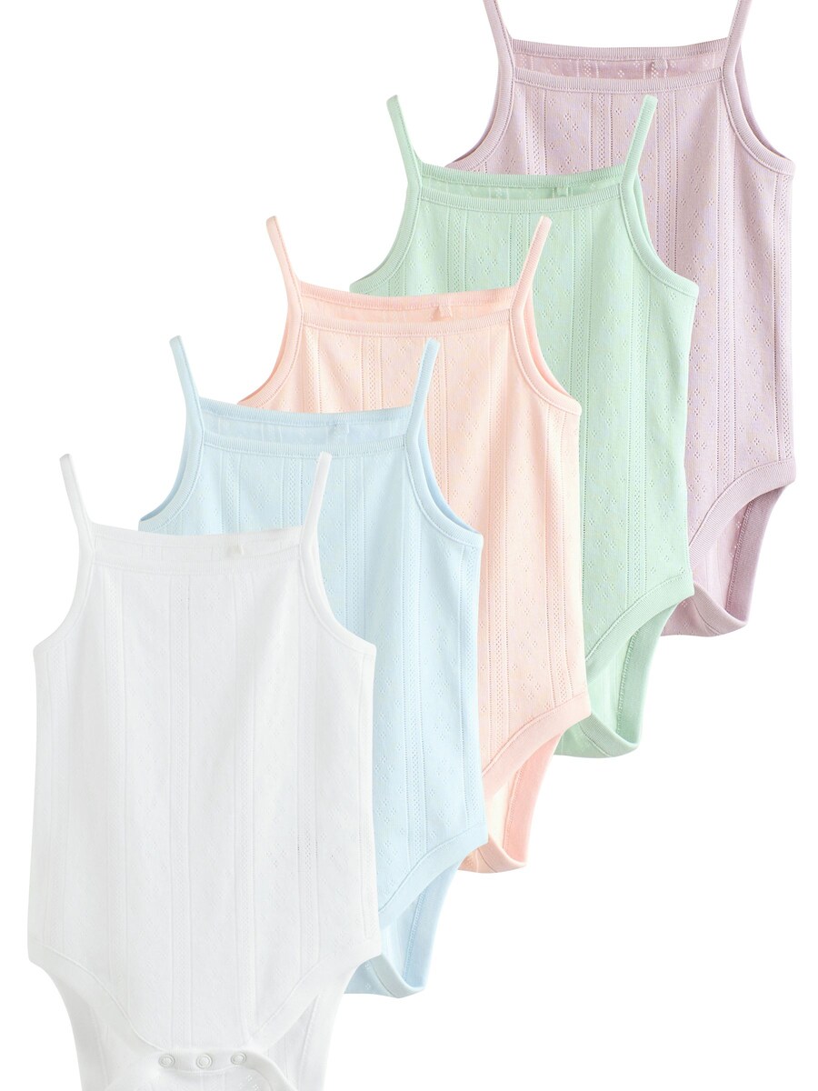 

Комбинезон Next 5er Pack, цвет Light blue/Mint/Light orange/Rose/White