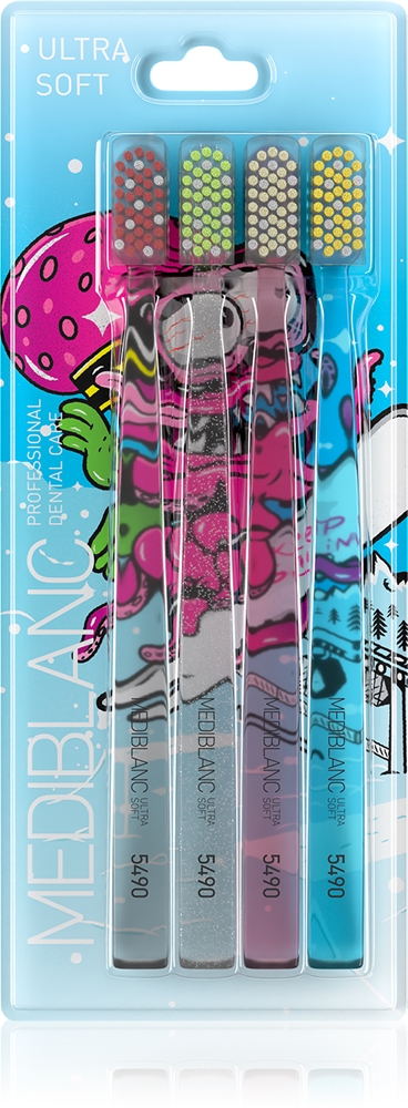 

5490 ультрамягких зубных щеток лимитированной серии, 4 шт. лимитированной серии Mediblanc, 4 шт