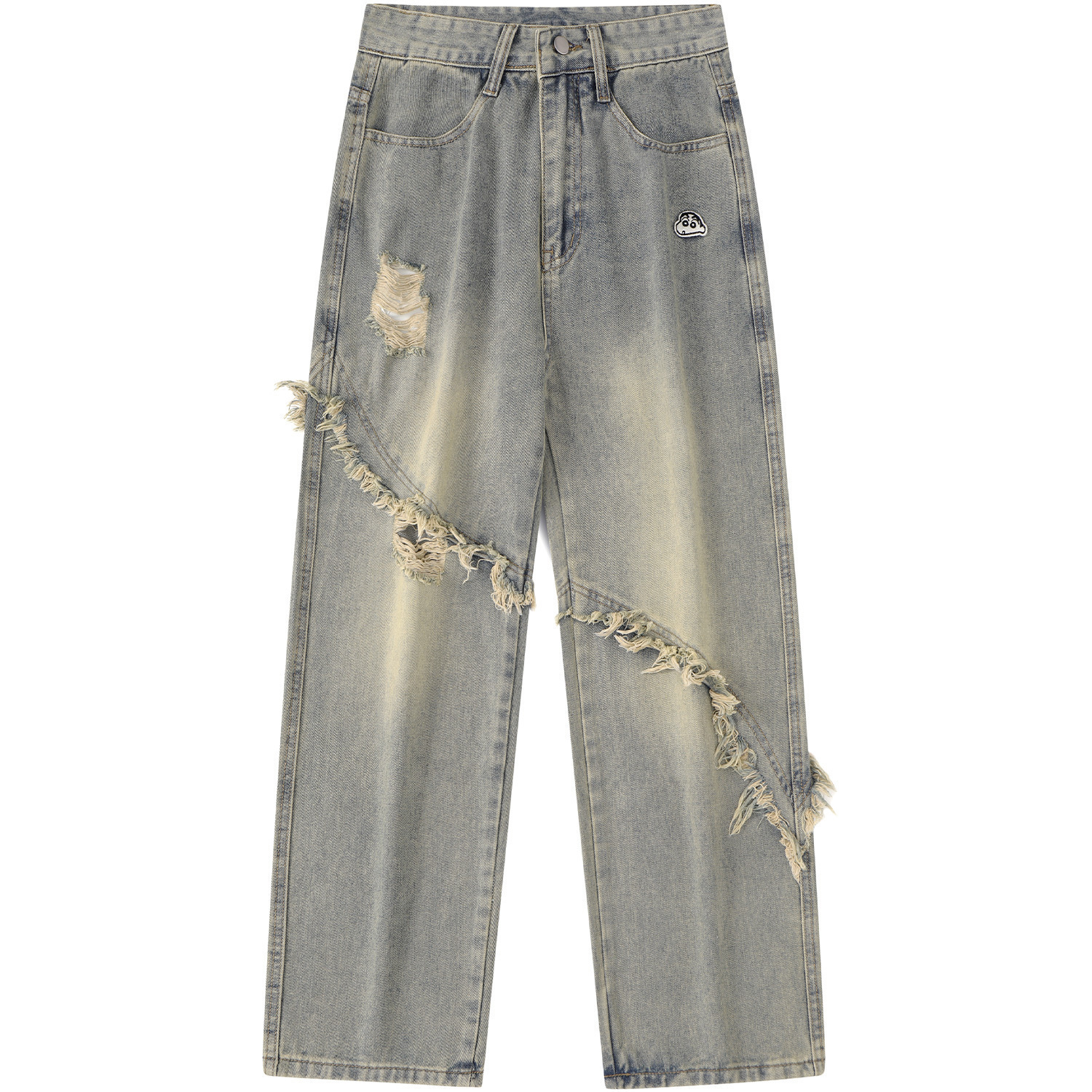 

Утепленные джинсы Unisex Crayon Shinchan, светло-голубые